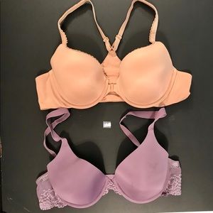 1-Victoria Secret bra and 1-Maidenform bra